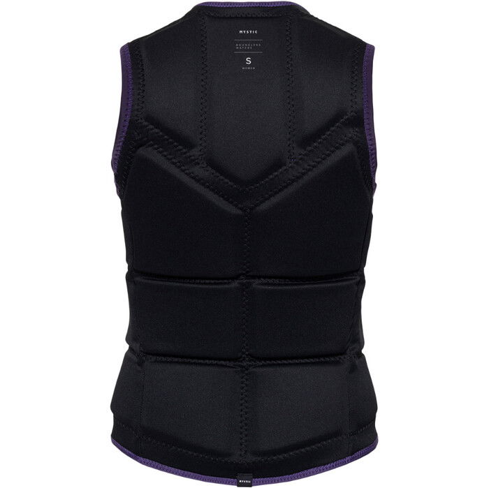 2024 Mystic Frauen Star Front Zip Wake Impact Vest 35005.240246 - Deep Purple